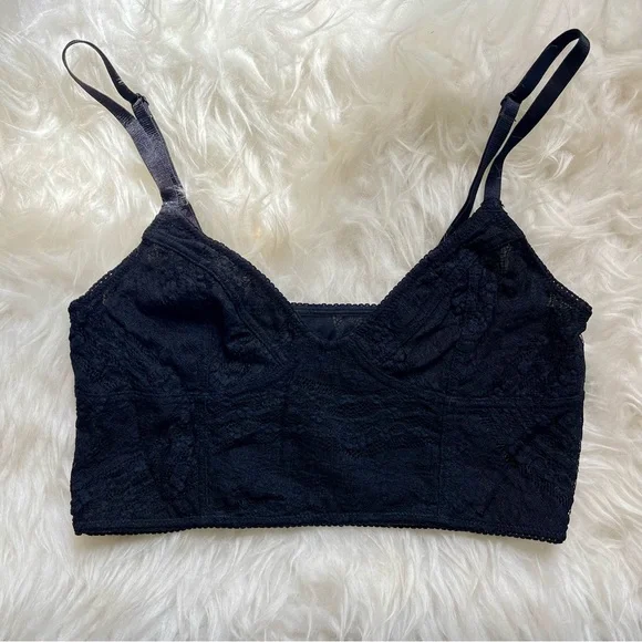 Free People Longline Lace Bralette - Picture 1 of 12